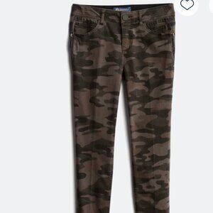 Democracy Martie Ab Solution Camo Side Zip Skinny Pant Size 8 EUC